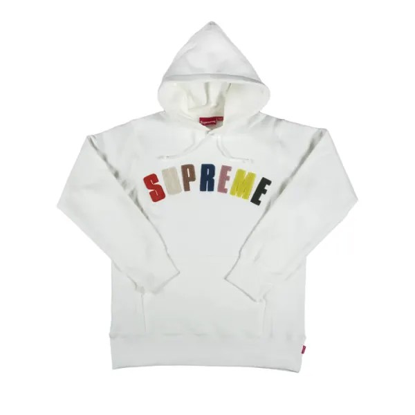 Худи Supreme Scarface Chenille Arc Logo Sweatshirt, белый