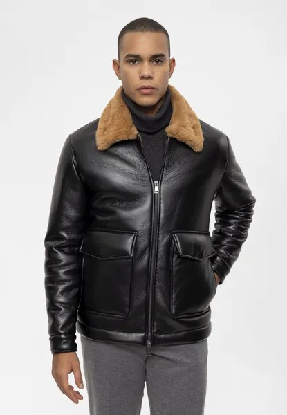 Куртка из искусственной кожи Antioch, цвет black-brown