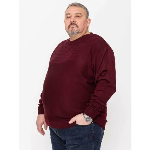 Джемпер Turhan, размер 5XL, , бордовый