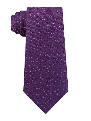 CALVIN KLEIN Мужской фиолетовый вязаный шелковый галстук с тонким воротником