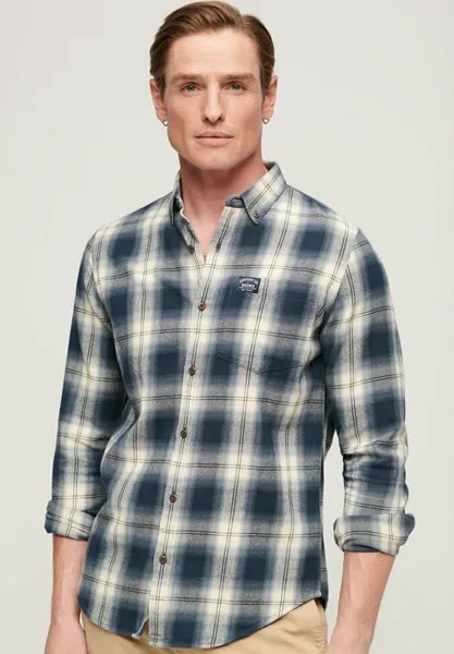 Рубашка LONG SLEEVE Superdry, цвет cedar check navy