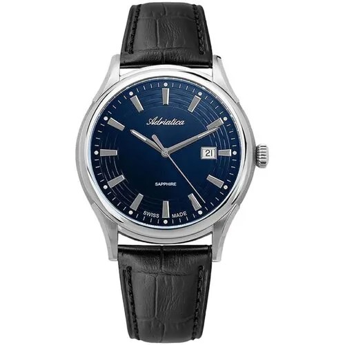 Наручные часы Adriatica Adriatica A2804.5215Q, серебряный, черный