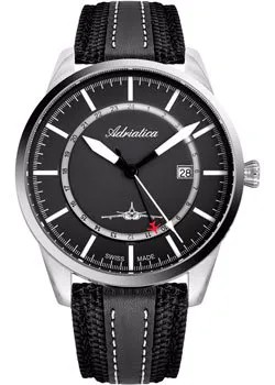 Швейцарские наручные  мужские часы Adriatica 8186.5214Q. Коллекция Aviation