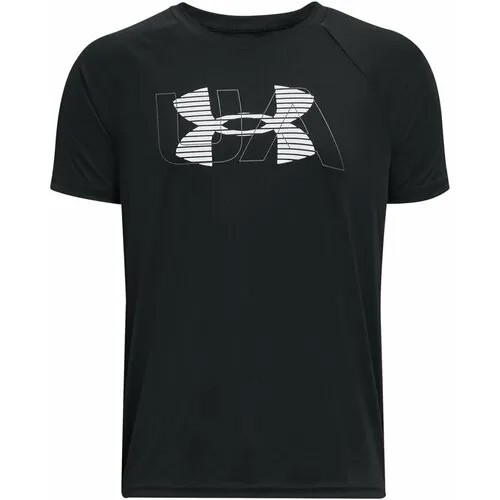 Футболка  для фитнеса Under Armour, размер 128, черный