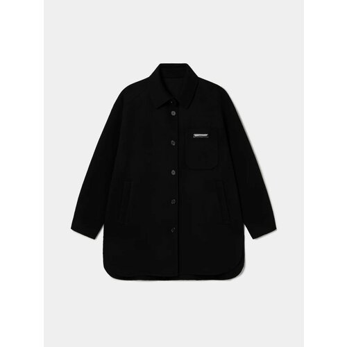 Куртка-рубашка JUUN.J Handmade Wool Overfit Shirt, размер S, черный