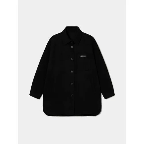 Куртка-рубашка JUUN.J Handmade Wool Overfit Shirt, размер XS, черный