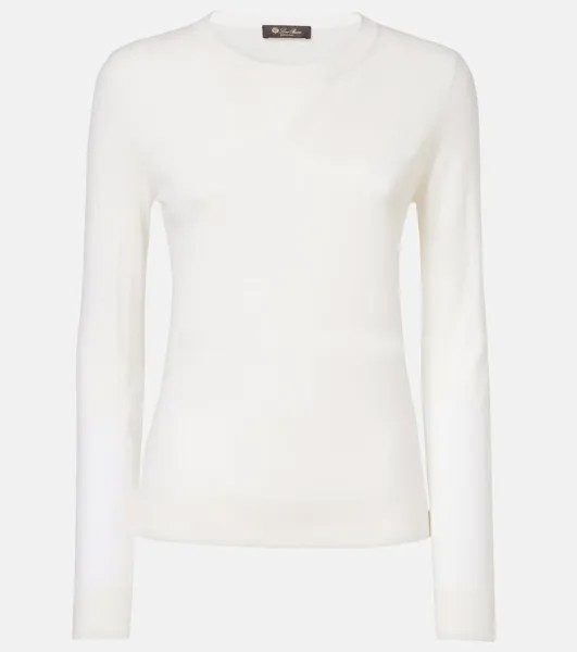 Кашемировый свитер Piuma Loro Piana, белый