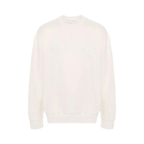 Футболка sweatshirt mit logo beige beige J.W. Anderson, бежевый