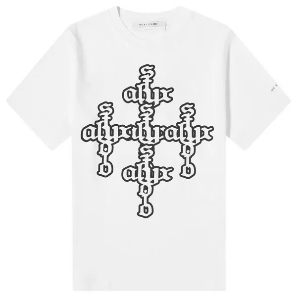 Футболка 1017 Alyx 9Sm Cross Logo T-Shirt, белый