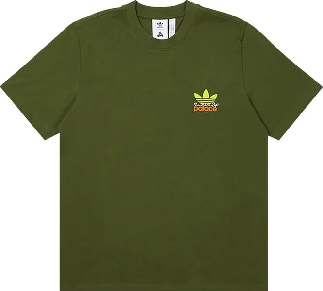 Футболка Palace x adidas Nature Tee 'Wild Pine', зеленый