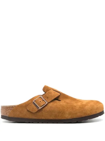 Замшевые слиперы Boston Soft Birkenstock, коричневый