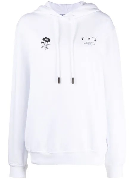 Off-White худи с логотипом