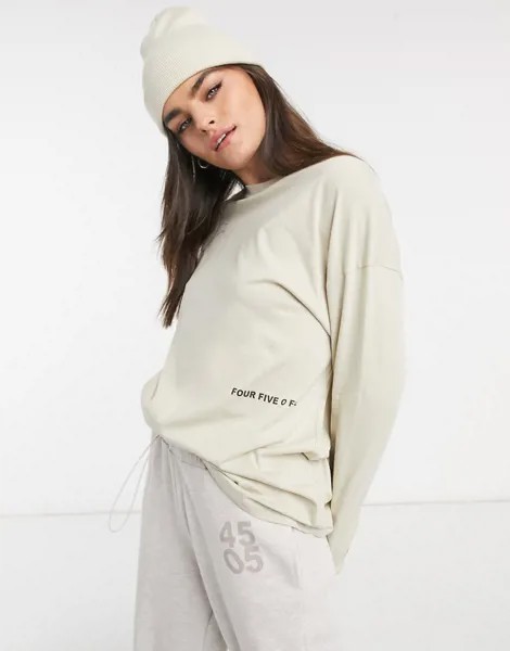 Oversized-лонгслив ASOS 4505-Белый