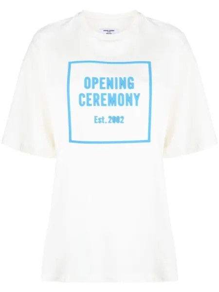 Opening Ceremony футболка с логотипом, белый