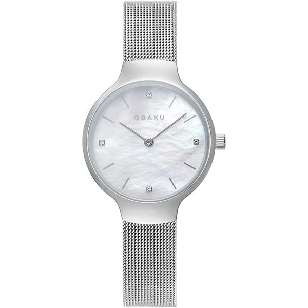 Наручные часы женские Obaku V241LXCWMC серебристые