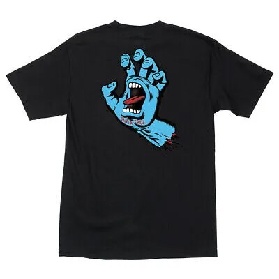 Футболка с коротким рукавом Santa Cruz Skateboards Screaming Hand (черная) Мужская футболка