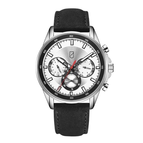 Наручные часы УЧЗ 3037L-1, серебряный, черный