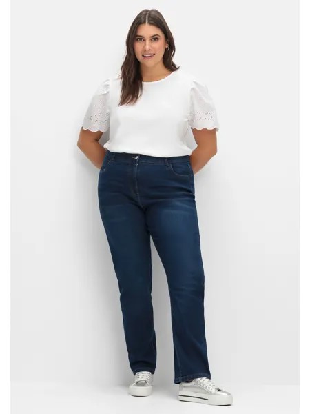 Джинсы sheego Gerade, цвет dark blue Denim
