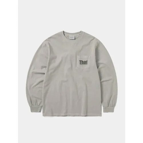 Лонгслив thisisneverthat That Pocket L/S, размер S, , grey
