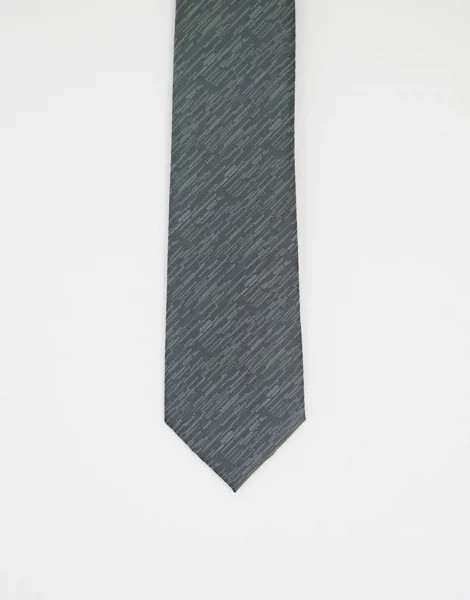 Однотонный галстук зеленого цвета French Connection-Зеленый цвет
