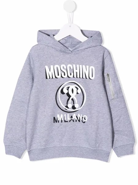 Moschino Kids худи с логотипом