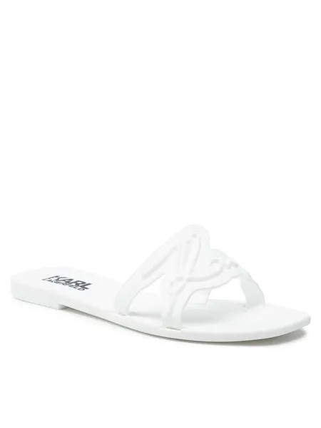 Шлепанцы женские Karl Lagerfeld KL80008 белые 40 EU