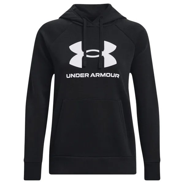 Женская флисовая толстовка с большим логотипом UNDER ARMOR Rival UNDER ARMOUR, цвет schwarz