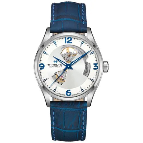 Наручные часы Hamilton Jazzmaster Hamilton H32705651 мужские, механические, скелетон, автоподзавод, серебряный