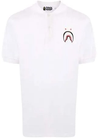 A BATHING APE® рубашка поло с вышивкой