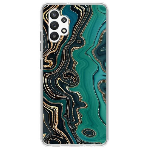 Силиконовый чехол-накладка с рисунком Золотые соты для Samsung Galaxy A32, Anycase PR0000551
