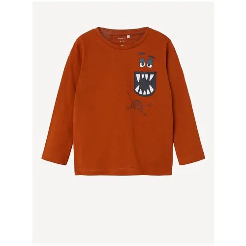 Name it, джемпер для мальчика, Цвет: коричневый, размер: 86