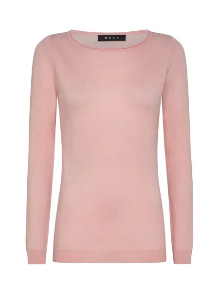 Koan Collection Пуловер с вырезом «лодочка» из чистого кашемира, розовый