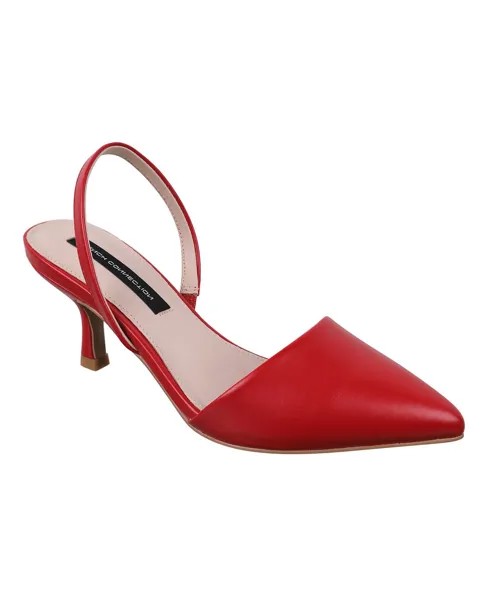 Женские туфли-лодочки с открытой пяткой French Connection, красный