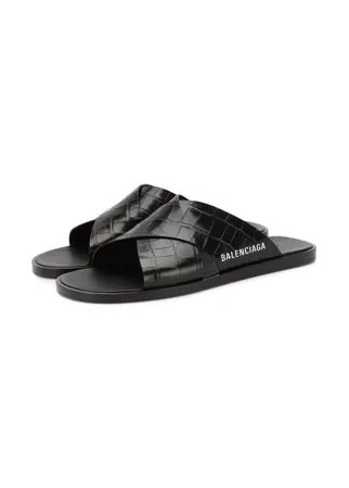 Кожаные шлепанцы Balenciaga