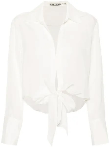 Alice + olivia рубашка Hannon, белый