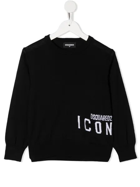 Dsquared2 Kids джемпер вязки интарсия с длинными рукавами