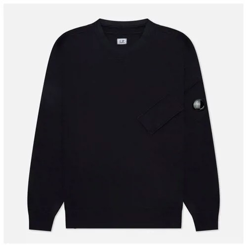 Мужская толстовка C.P. Company Diagonal Raised Fleece Split Neck Line синий , Размер M