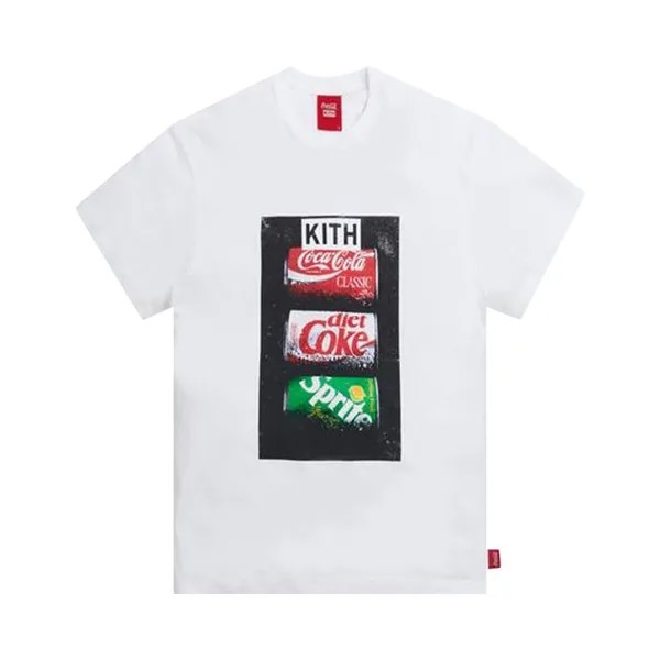 Футболка Kith x Coca-Cola Flavors Vintage Tee 'White', белый