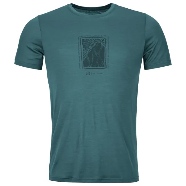 Рубашка из мериноса Ortovox 120 Cool Tec Mountain Cut T Shirt, цвет Dark Arctic Grey