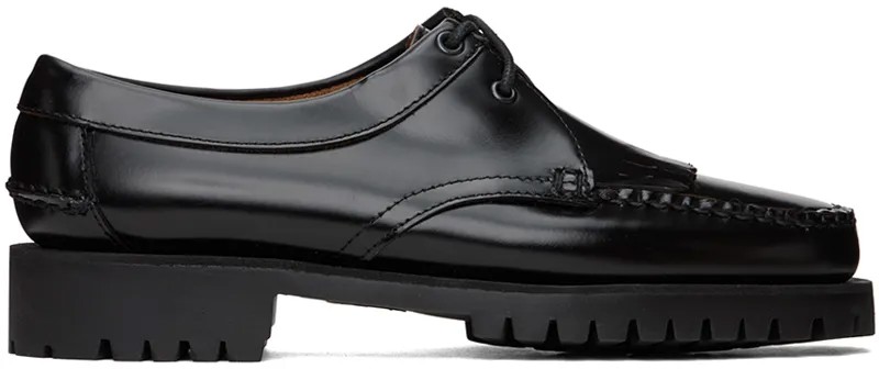 Черные оксфорды James с бахромой и выступами Sebago