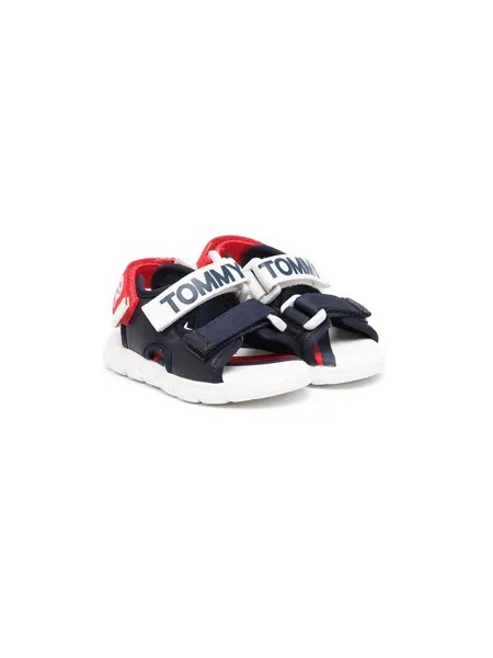 Tommy Hilfiger Junior сандалии на липучках с логотипом