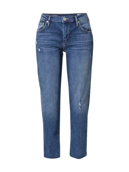 Зауженные джинсы True Religion LIV, синий