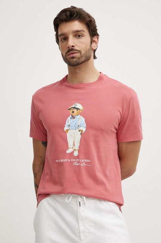 Хлопковая футболка Polo Ralph Lauren, красный