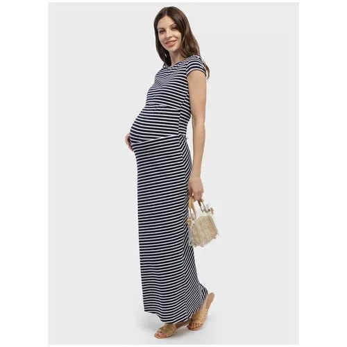 Платье I love mum Вояж синее для беременных и кормящих (42)