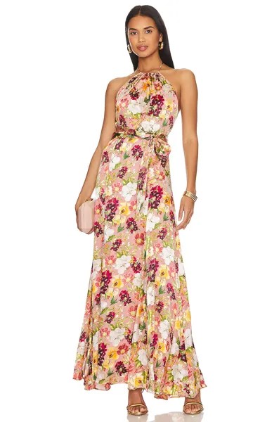 Платье Alice + Olivia Dita Halter, цвет Juniper Floral Rose