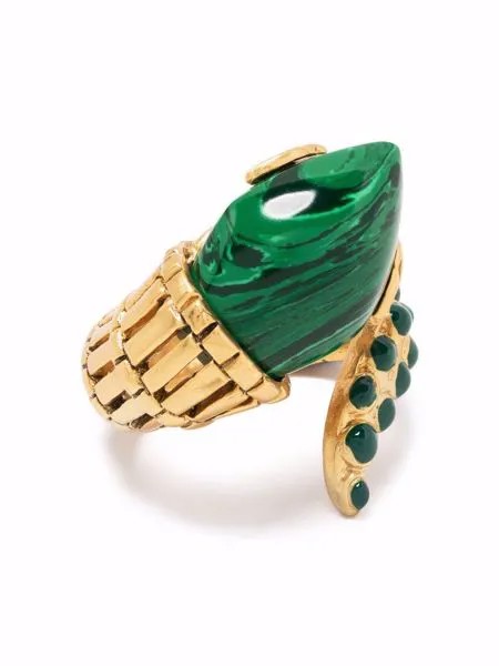 Roberto Cavalli кольцо в виде змеи