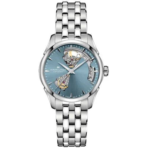 Наручные часы Hamilton Jazzmaster Часы Hamilton Jazzmaster Open Heart Auto H32215140, голубой