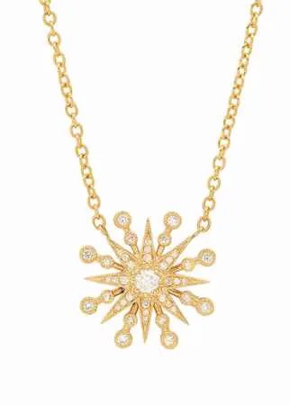 Colette колье Starburst из желтого золота с бриллиантами