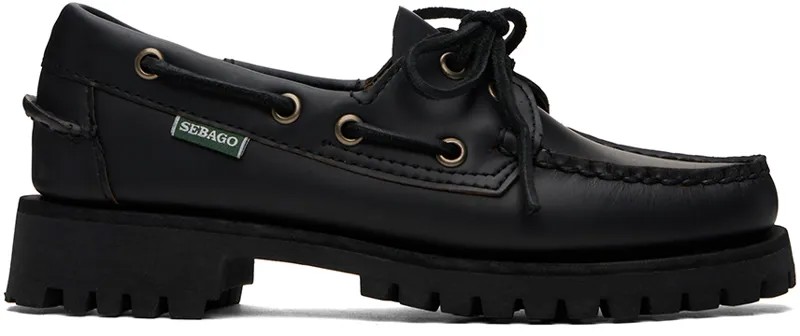 Черные мягкие лоферы Ranger Moc Sebago, цвет Total black