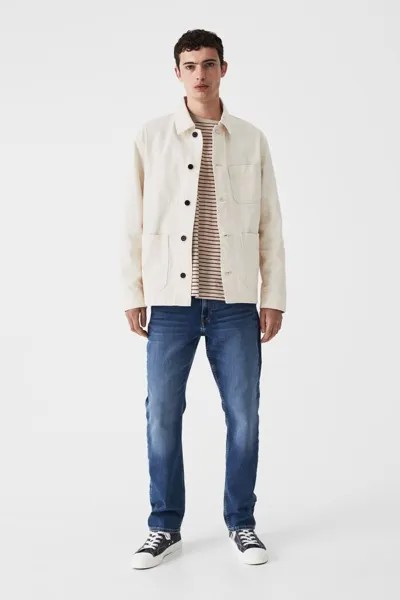 Гибридные обычные джинсы H&M, синий деним